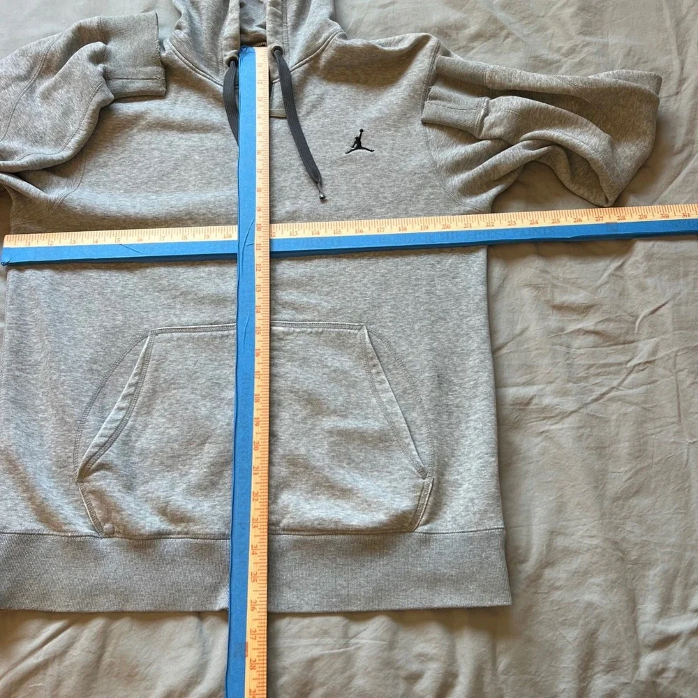 JORDAN‎ Hoodie Mens Medium Gray Full Zip Sweatshirt Pullover Jacket Pre-Loved
